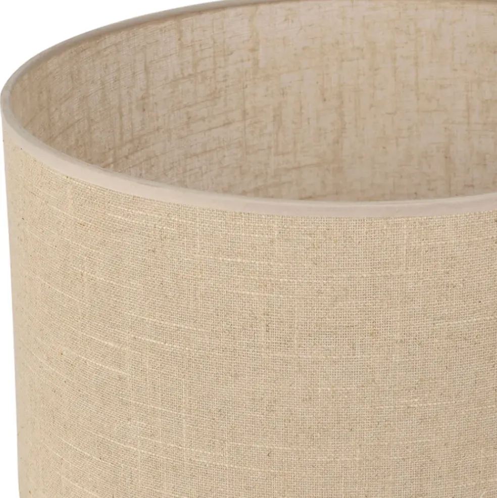 Abat jour en coton et lin beige h24cm - Ter-Bohem