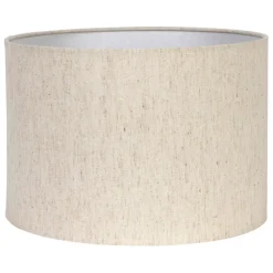 Abat jour en coton grège d30cm - Tambour