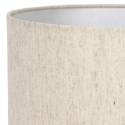 Abat jour en coton grège d30cm - Tambour