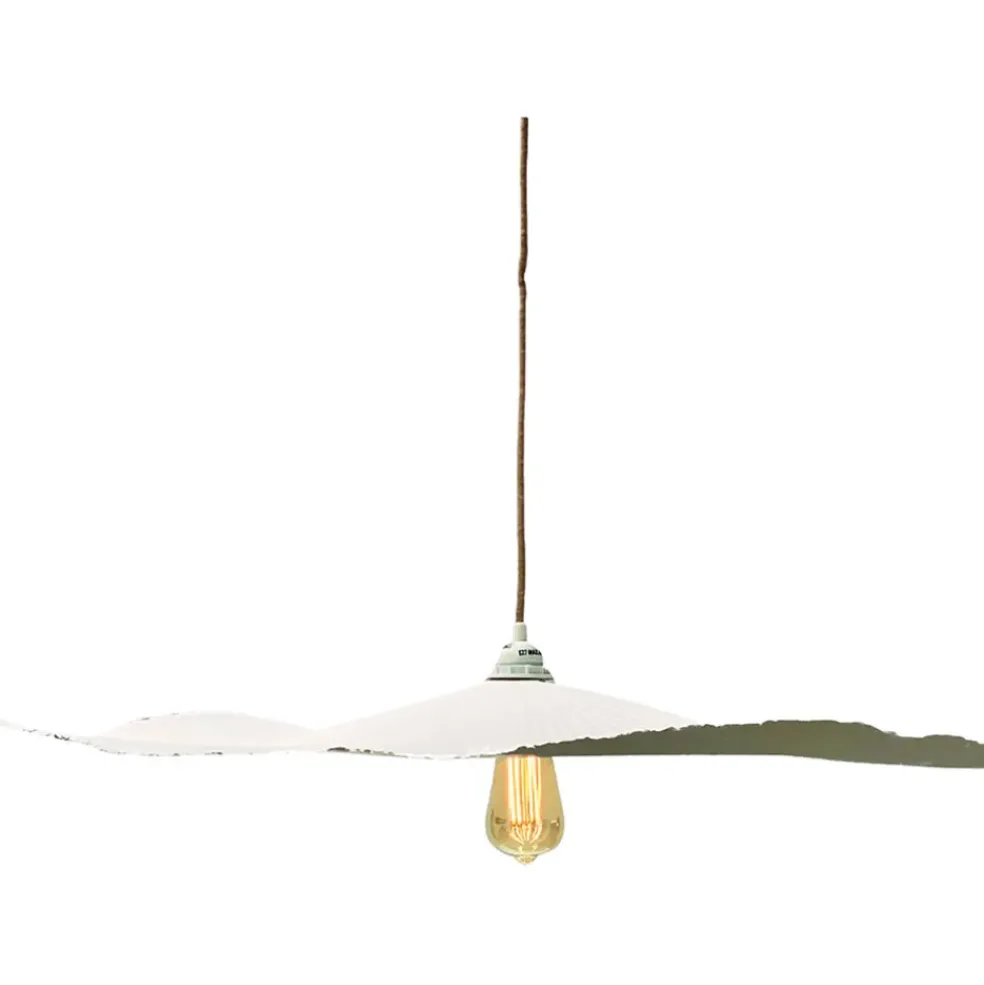 Abat-jour blanc beige d78cm - Louise