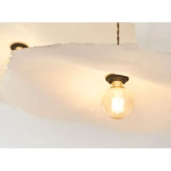 Abat-jour blanc beige d60cm - Louise