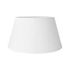 Abat-jour blanc en lin D20cm