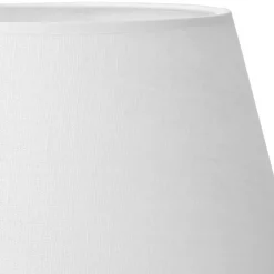 Abat-jour blanc en lin D20cm