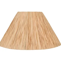 Abat-jour conique en raphia naturel d40cm
