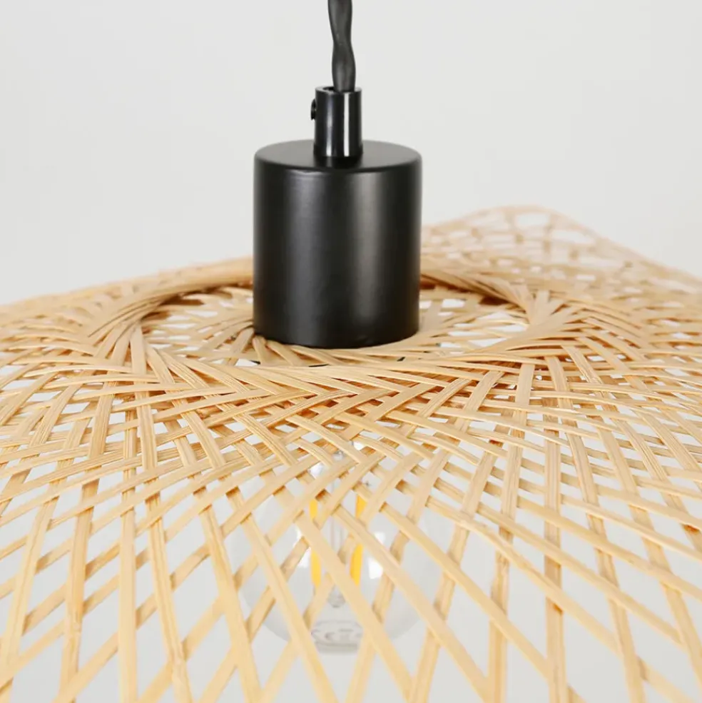 Abat-jour non électrifié en bambou d65cm naturel - Libellule