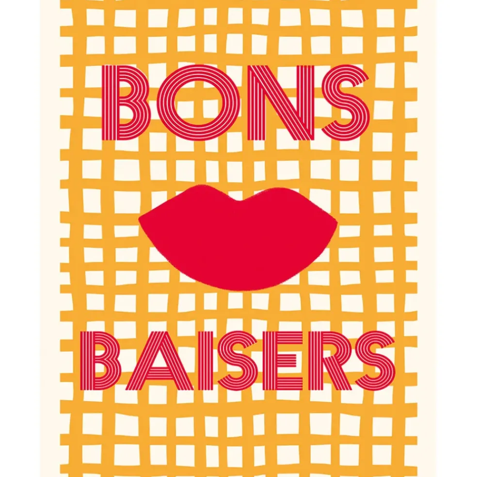 Affiche "Bons baisers" 30x40cm