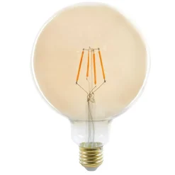 Ampoule fil spherique ambree