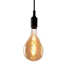 Ampoule spiral poire xl ambree