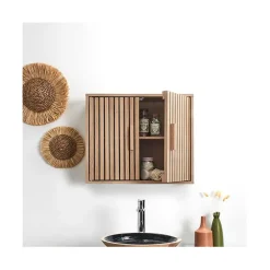 Armoire murale 2 portes en bois 60xh50cm - Kara