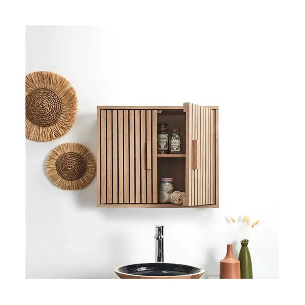 Armoire murale 2 portes en bois 60xh50cm - Kara