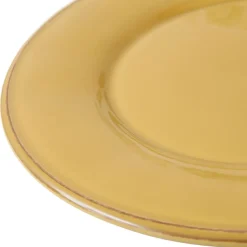Assiette à dessert en faïence moutarde d23.5cm - constance