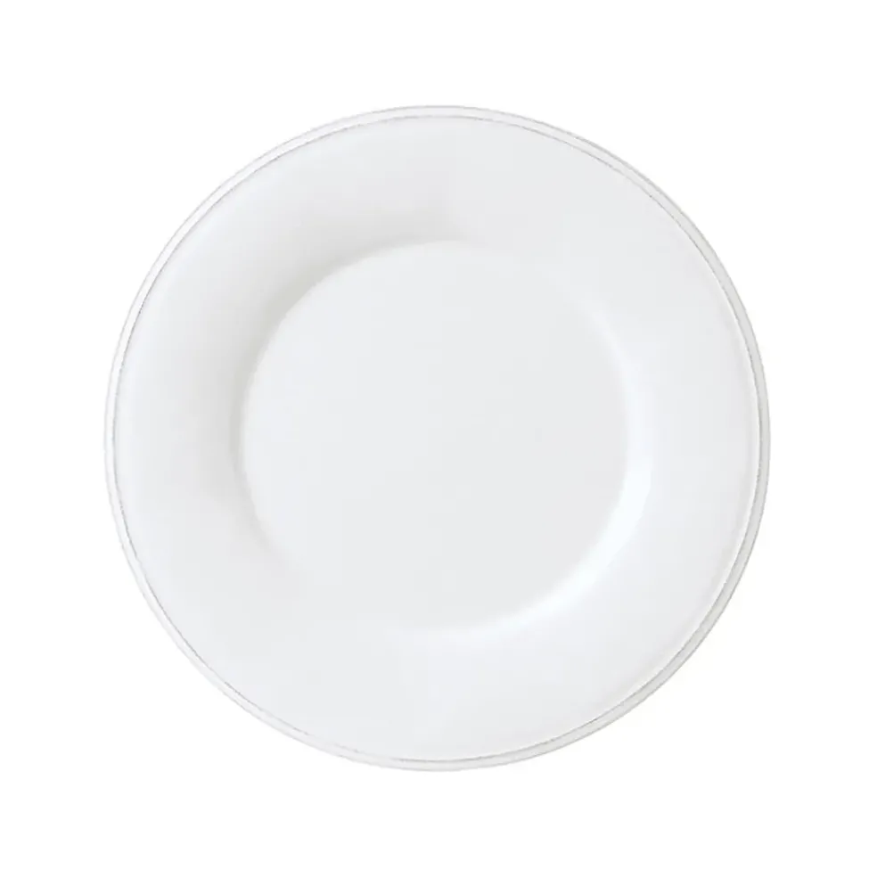 Assiette à dessert en faïence blanche d23.5cm - constance