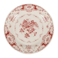 Assiette à dessert en faience bordeaux d20cm - clothilde