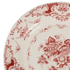 Assiette à dessert en faience bordeaux d20cm - clothilde