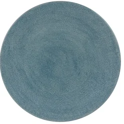 Assiette à dessert en gres bleu d21cm - vesuvio