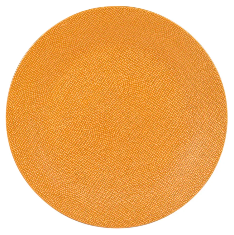 Assiette à dessert en gres safran d21cm - vesuvio