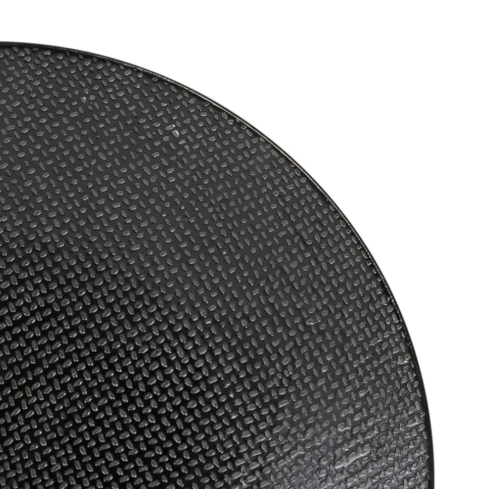 Assiette à dessert en grès noir d20.5cm - Vesuvio