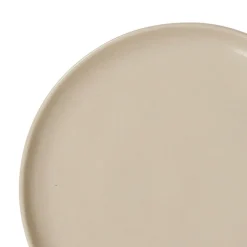 Assiette à dessert en grès sable d21cm - Ingrid