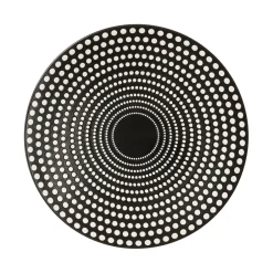 Assiette à dessert en grès pois noir d20.5cm - galaxy