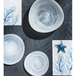 Assiette à dessert en verreblanc d20.5cm - arales