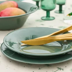 Assiette à pâtes en faïence romarin d26.5cm - Constance