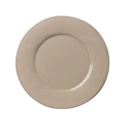 Assiette a dessert en faïence mastic d23.5cm - constance