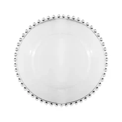 Assiette a dessert en verre d20cm - perloa
