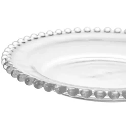 Assiette a dessert en verre d20cm - perloa