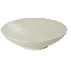 Assiette calotte en grès crème d19cm - vesuvio
