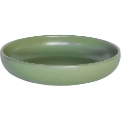 Assiette calotte en gres amande d22cm - Uno