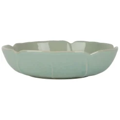 Assiette creuse chou en grès lichen d20cm