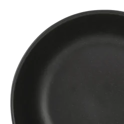 Assiette creuse en grès noir d19cm - Ingrid