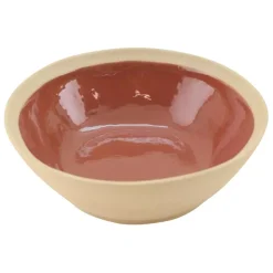 Assiette creuse en grès tomette d18cm - Jade