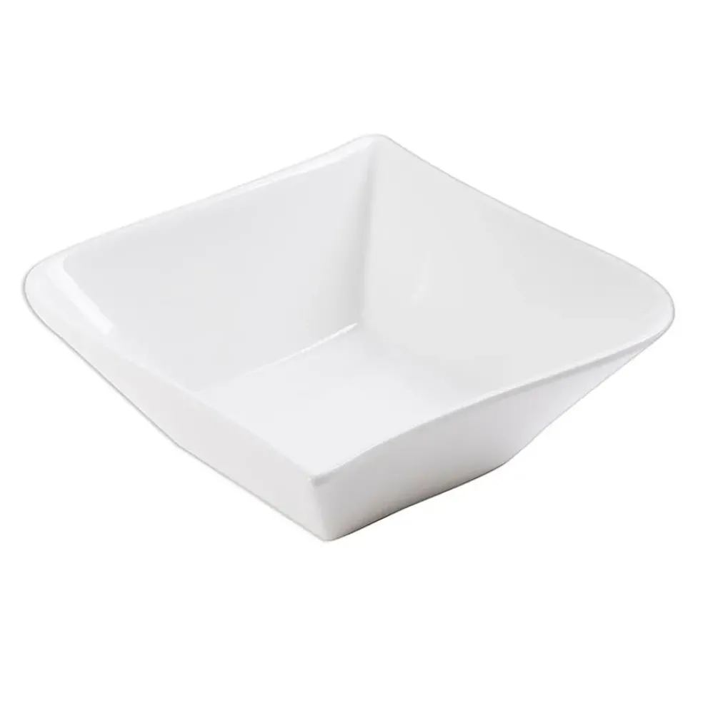 Assiette creuse en porcelaine blanc d15.5cm - melody