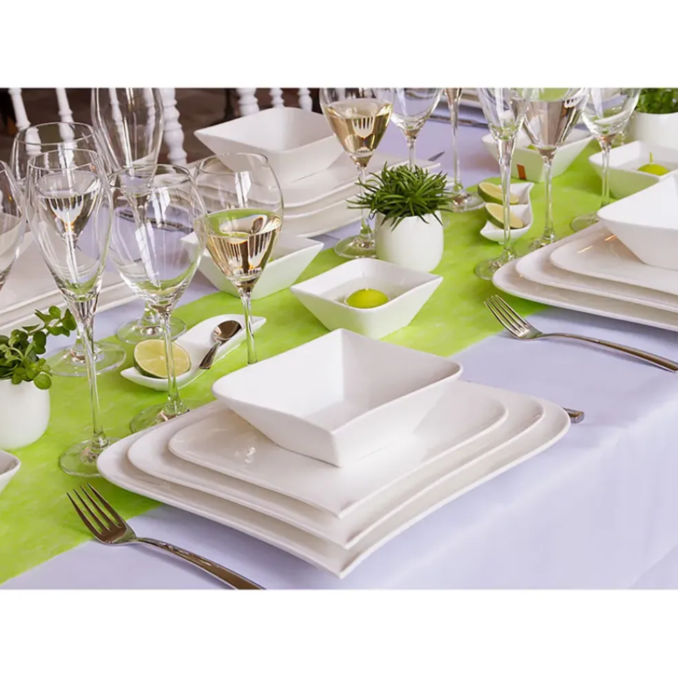 Assiette creuse en porcelaine blanc d15.5cm - melody