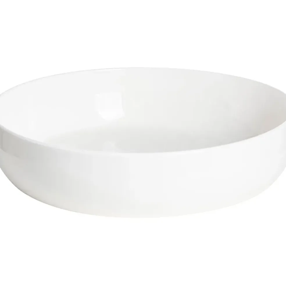 Assiette creuse en porcelaine blanche d19.5cm - Stockholm