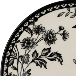Assiette de dessert en faïence noir d20cm - Lison