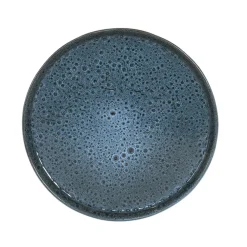 Assiette de dessert en grès bleu d20.5cm - Abysses