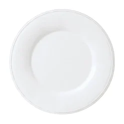 Assiette plate en faïence blanche d28.5cm - constance