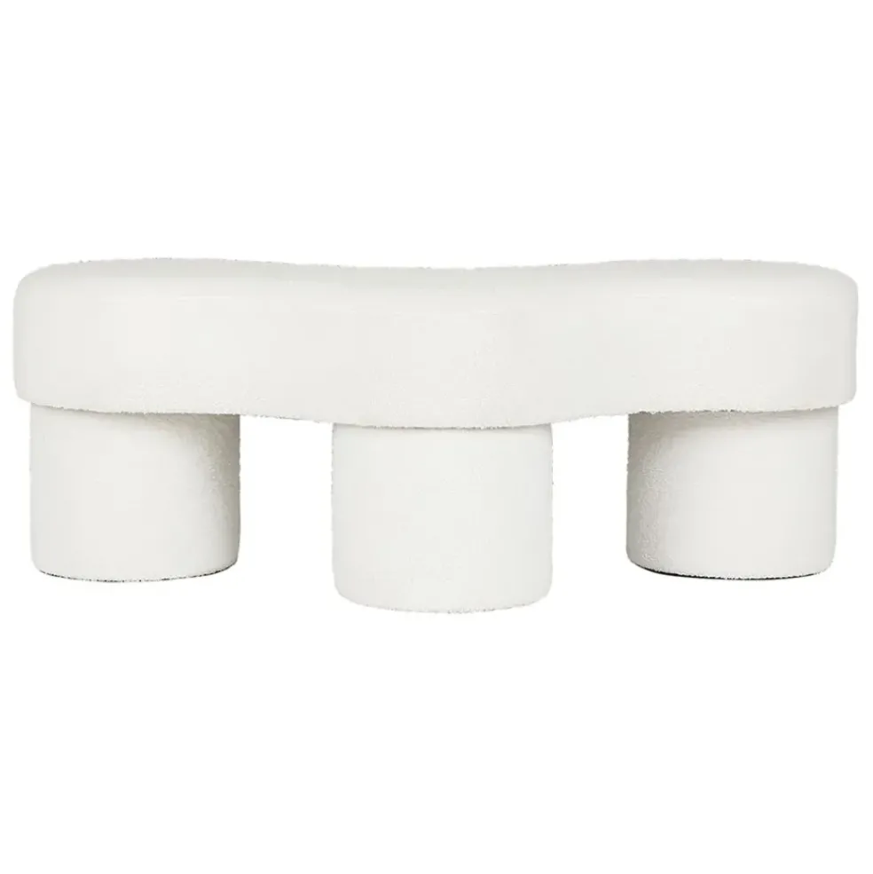 Banc bouclette et fer blanc - Organic