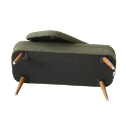 Banc coffre bouclette vert - Eleonor