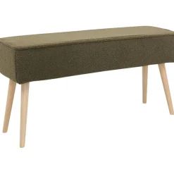 Banc en tissu bouclette kaki - Popy