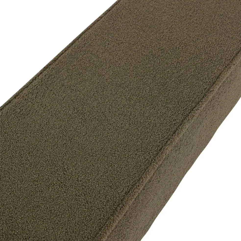Banc en tissu bouclette kaki - Popy