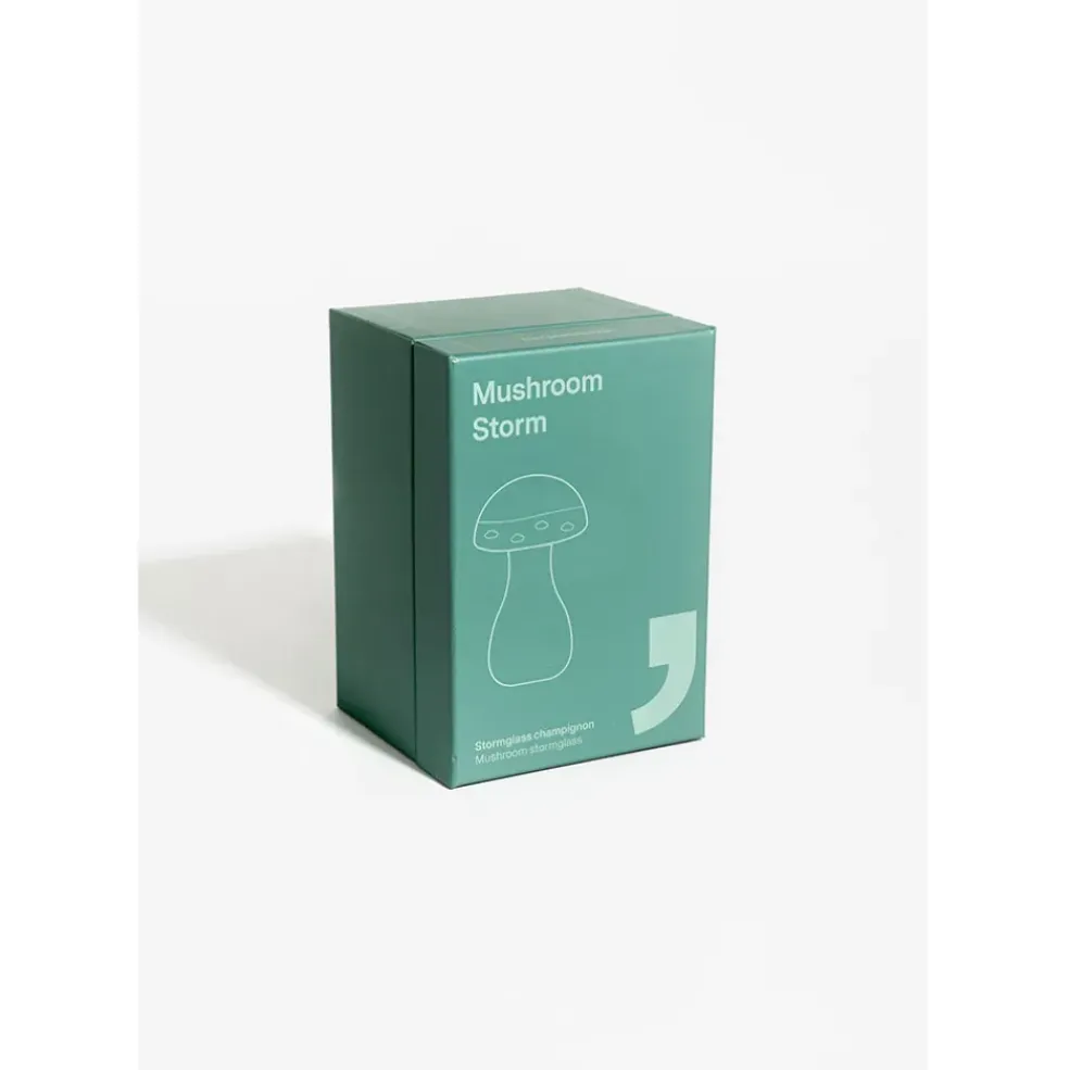 Baromètre Storm glass champignon vert
