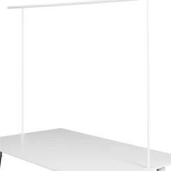 Barre decorative de table ajustable blanc