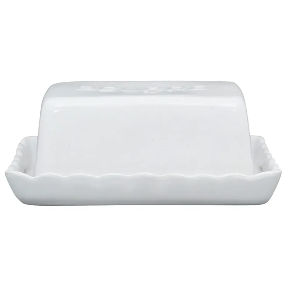 Beurrier en grès blanc - Dulci