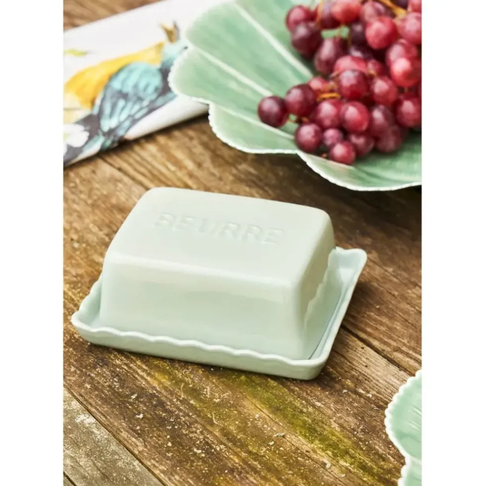 Beurrier en grès vert d'eau - Dulci