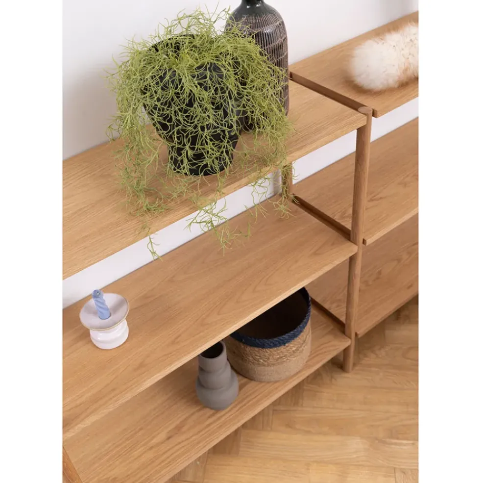 Bibliotheque en Bois Naturel - Braidwood