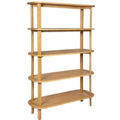 Bibliothèque siro en chêne naturel 110x40xh170cm