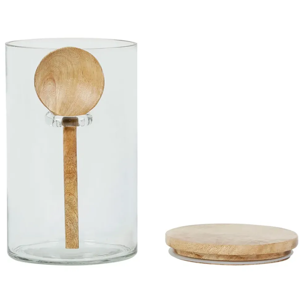 Bocal avec cuillere et couvercle de chez gaston naturel 1.8l